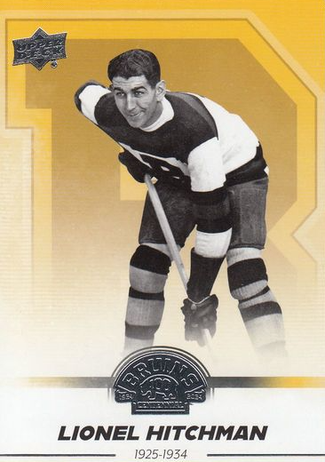 řadová karta LIONEL HITCHMAN 23-24 UD Boston Bruins Centennial číslo 90
